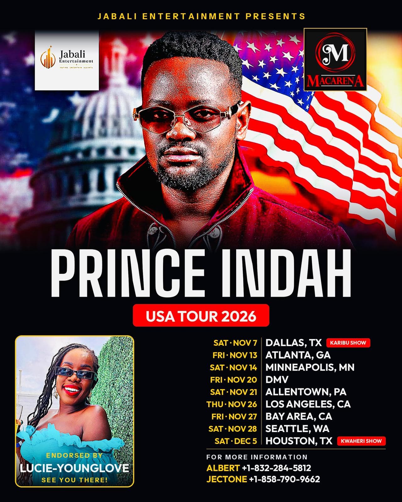 Prince Indah USA Tour poster